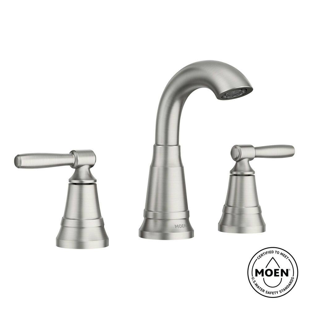 Halle 8 in. Widespread 2-Handle High-Arc Bathroom Faucet in Spot Resist Brushed Nickel price history on PriceWatchPro