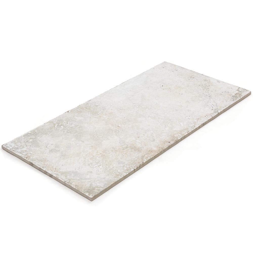 Ravello 12" x 24" White Porcelain Stone Look Tile