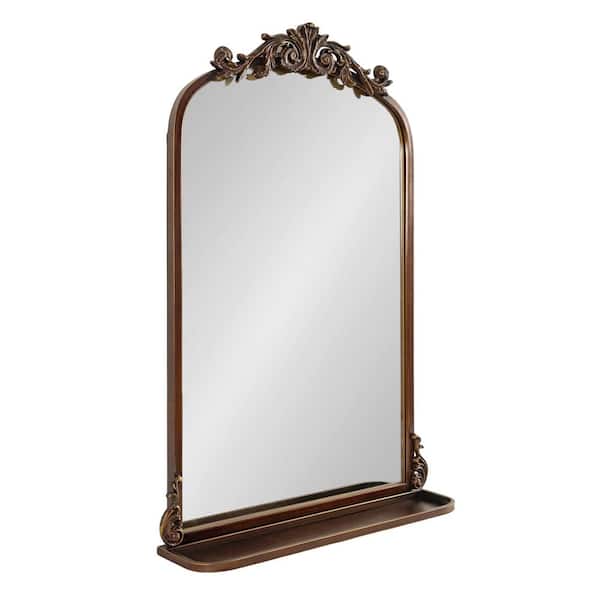 Kate and Laurel Arendahl 21 in. W. x 31.37 in. H Metal Bronze Arch Traditional Framed Decorative Wall Mirror
