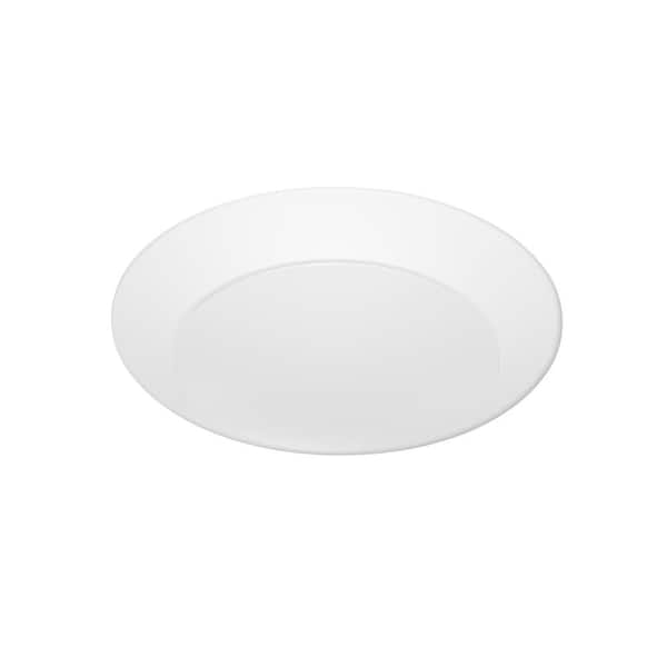 RUN BISON 6 in. 90 CRI 3000K Warm White Dimmable Integrated LED Flush Mount Ceiling Light Disk Light
