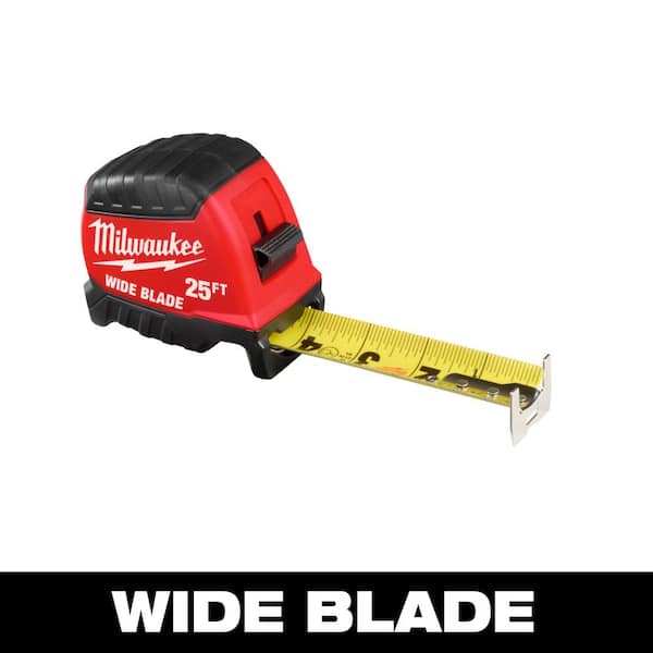 25 ft. Wide Blade Tape Measure With 18 ft. Reach