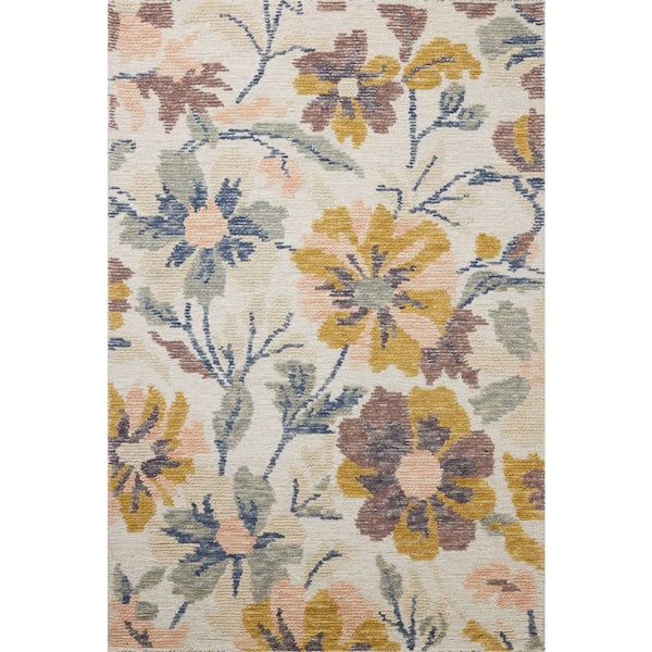 Tilly Bone / Multi 2 ft. 3 in. x 3 ft. 9 in. Traditional Accent Rug