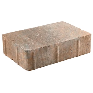 Vintage 8.86 in. L. x 5.91 in. W x 2.36 in. H Three Tone Brown Concrete Paver (250 pcs/90 sq ft/Pallet)