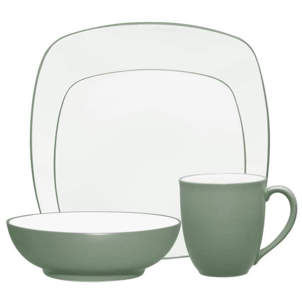 Noritake Colorwave Green  4-Piece (Green) Stoneware Square Place Setting, Service for 1