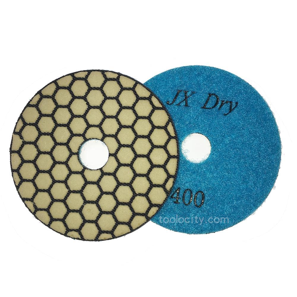 4 in. 400-Grit Dry Diamond Polishing Pads/Discs
