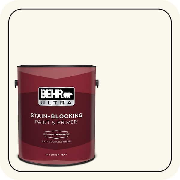 BEHR ULTRA 1 gal. #YL-W10 Night Blooming Jasmine Extra Durable Flat Interior Paint & Primer