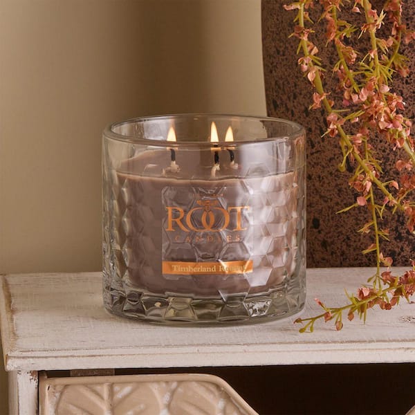 ROOT CANDLES Veriglass Timberland Retreat Brown Scented Jar Candle