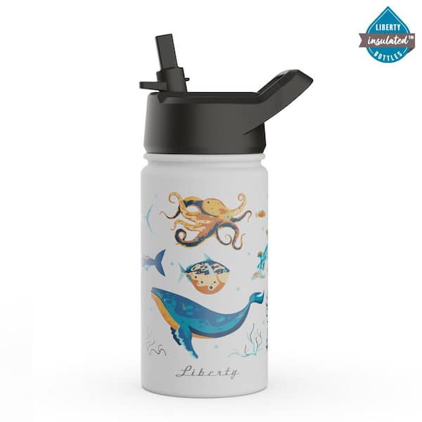 Liberty Kids 12 oz. As You Wish Insulated Stainless Steel Water Bottle with Sport Straw Lid