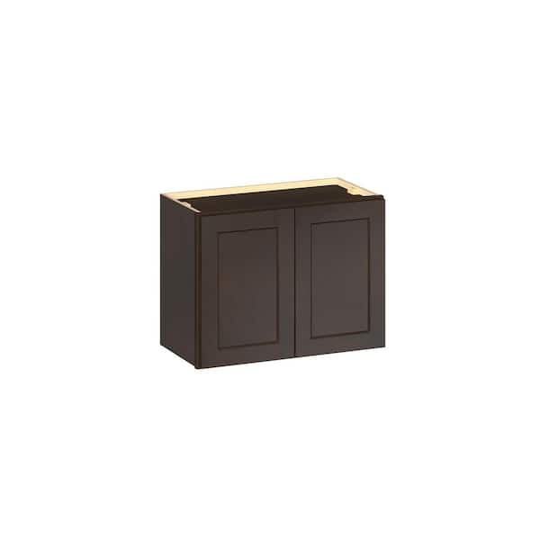 Emerson Cocoa Wall Bridge 2-Door Ready to Assemble Kitchen Cabinet (24 in. W x 18 in. H x 12 in. D)