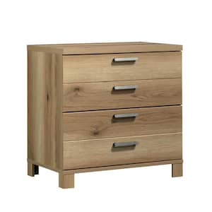 BYBLIGHT Atencio 2-Drawer BrownandWhite Wood 31.5 in. Lateral File ...