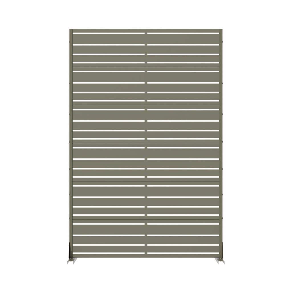 47 in. W x 72 in. H Outdoor Olive Galvanized Steel Decorative Garden Fence Privacy Screen price history on PriceWatchPro