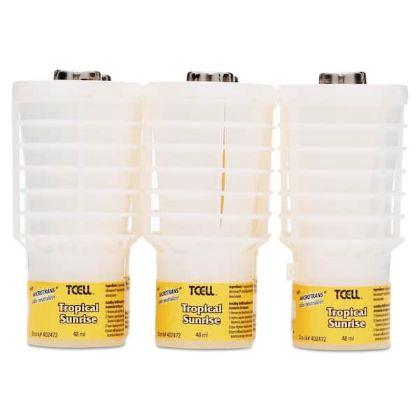 Rubbermaid Commercial Products 1.62 oz. Tropical Sunrise Odor TCell Microtrans Neutralizer Refill (6-Carton)