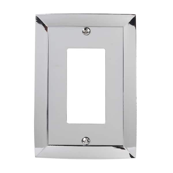 Hampton Bay Chrome 1-Gang Decorator/Rocker Wall Plate (1-Pack)