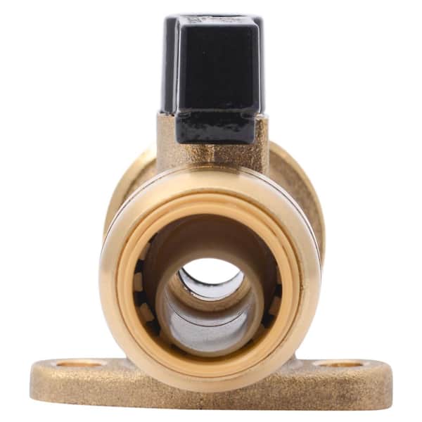 1/2 in. x 3/4 in. Push-to-Connect Brass Washing Machine Straight Valve 1/2 in. x 3/4 in. Push-to-Connect Brass Washing Machine Straight Valve