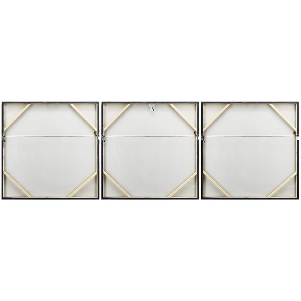 Heavens 1 Metallic Abstract Triptych Wall Art Set