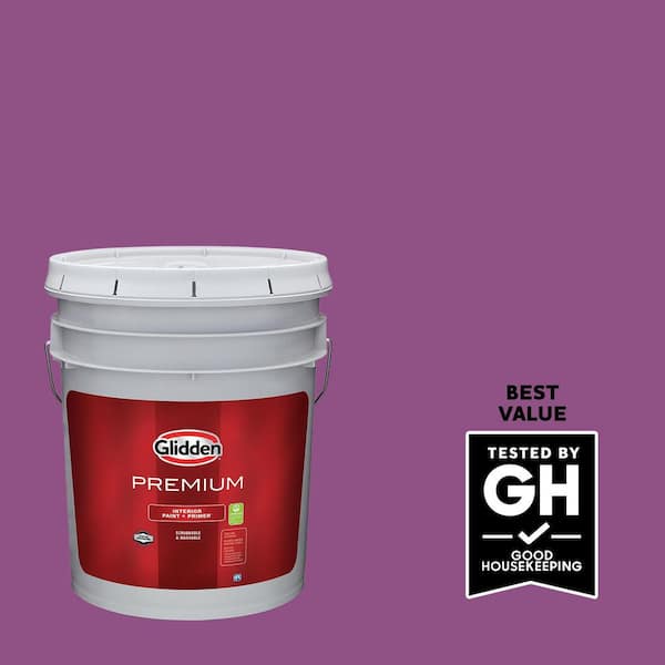 Glidden Premium 1 gal. PPG1251-7 Grape Juice Semi-Gloss Interior Latex Paint