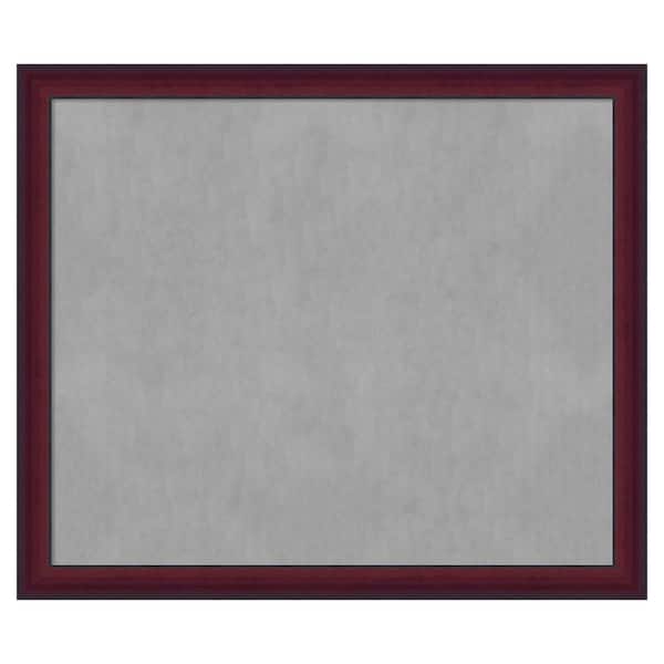Amanti Art Canterbury Cherry 53 in. x 45 in. Framed Magnetic Board