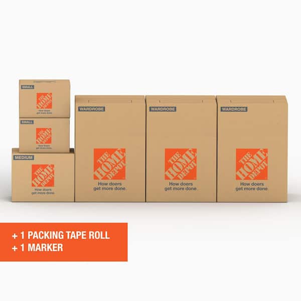 The Home Depot 6-Box Closet Moving Box Kit