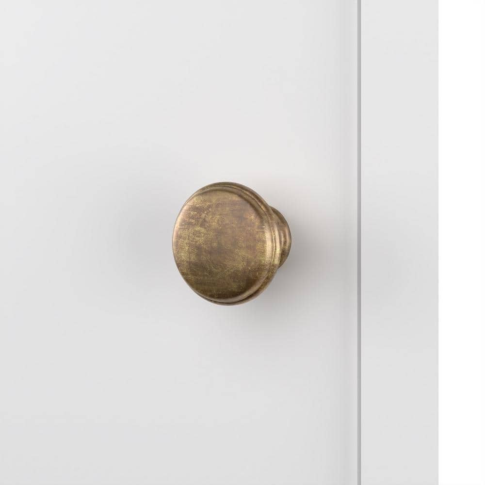 Sonoma Contemporary White Nightstand with Bronze Knobs