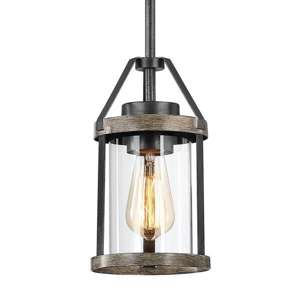 iron and glass pendant lighting