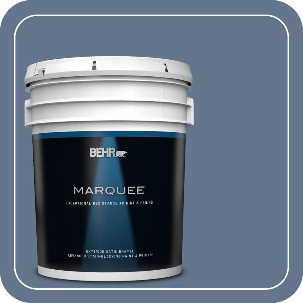 5 gal. #BXC-75 Saltbox Blue Satin Enamel Exterior Paint & Primer price history on PriceWatchPro