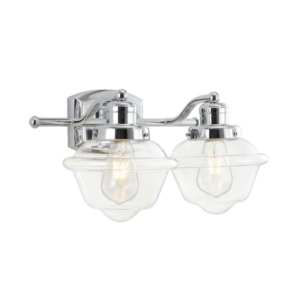 schoolhouse vanity light chrome