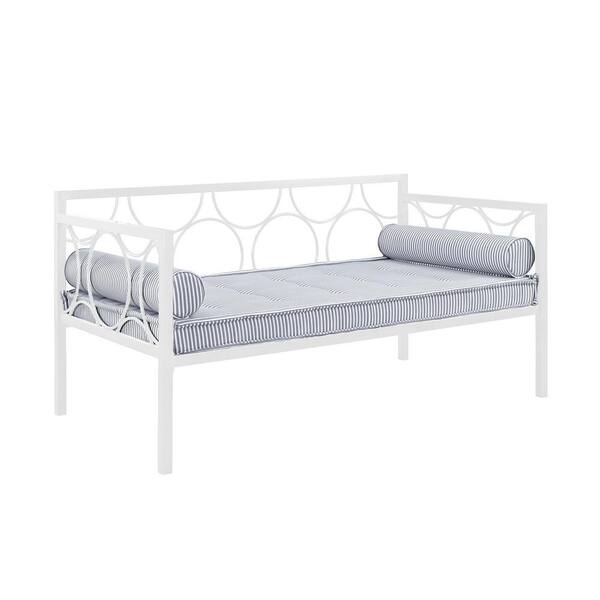 DHP Rachel White Metal Twin Daybed