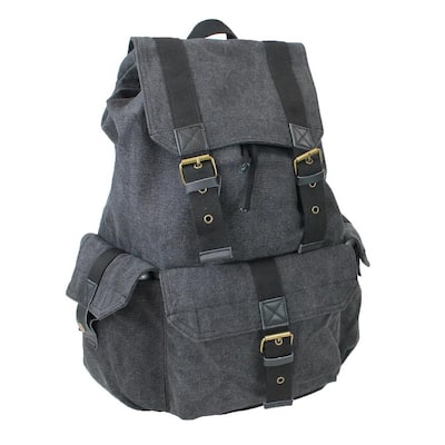 20 in. Green Large Sport Washed Canvas Backpack