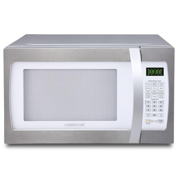 Professional 1.3 cu. ft. 1100-Watt Countertop Microwave in Platinum with Smart Sensor Cooking