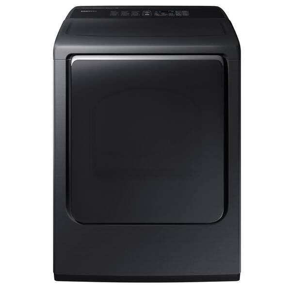Samsung 7.4 cu. ft. Electric Dryer with Steam in Black Stainless, ENERGY STAR