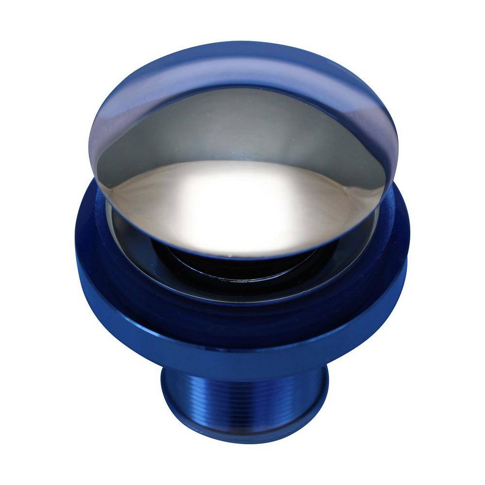 Blue Tempered Glass Above-Counter Vessel Sink