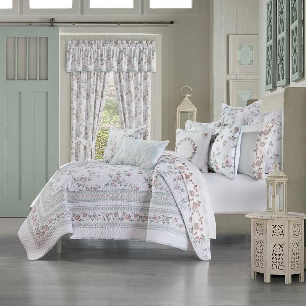 Rialto Sage Polyester Full / Queen 3-Piece Quilt Set 2743056FQQLS - The Home  Depot