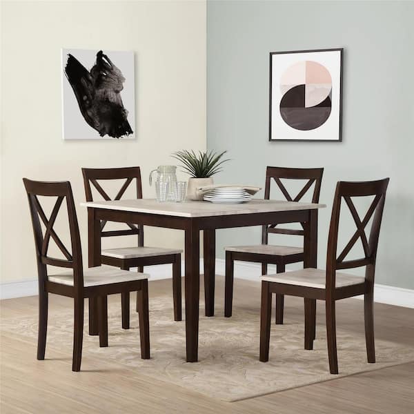 rustic espresso dining table