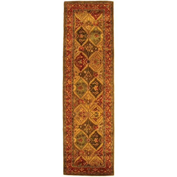 SAFAVIEH Heritage Multi 2 ft. x 10 ft. Border Runner Rug