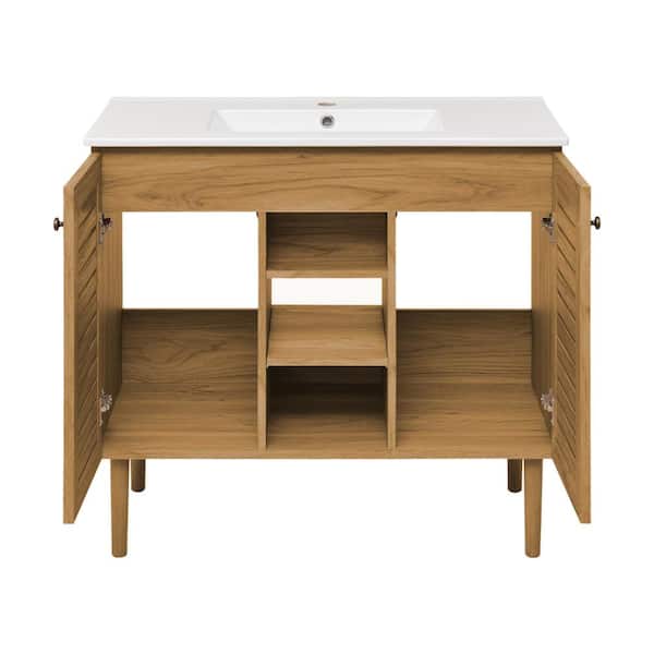 Swiss Madison Bron 36 in. Bathroom Vanity in Oak SM-BV374 - The