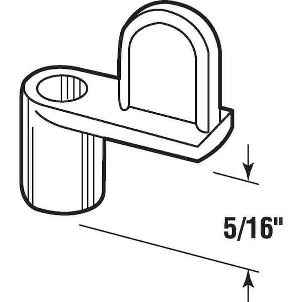 Prime-Line 5/16 in. White Diecast Window Clip (8-pack)