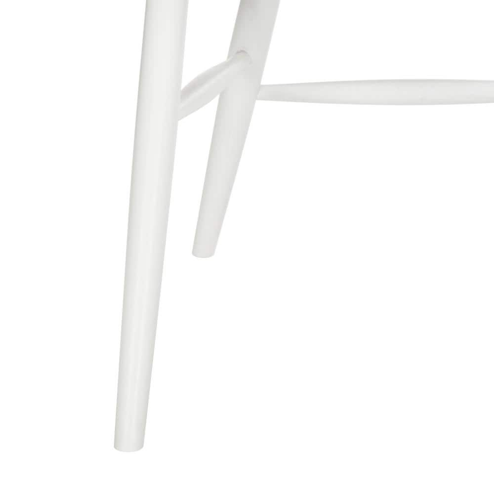 White High Back Spindle Wood Side Chair