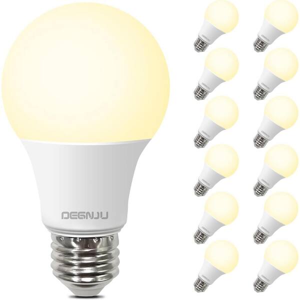 Etokfoks 8.5W 60W A19 LED Light Bulbs with 800 Lumens E26 Base