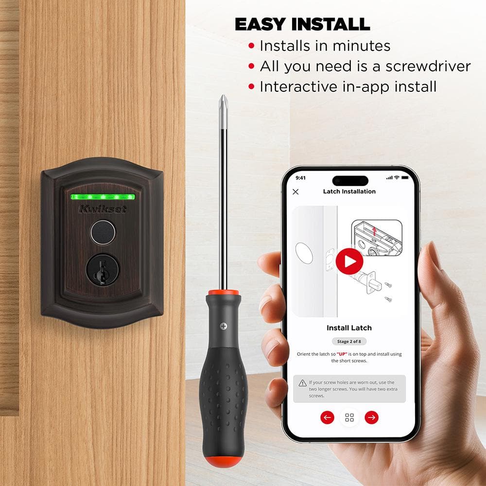 Venetian Bronze Wi-Fi Electronic Deadbolt with Touchscreen