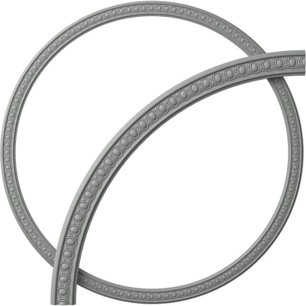 Ekena Millwork 64-3/4 in. Caputo Egg and Dart Ceiling Ring (1/4 of Complete Circle)