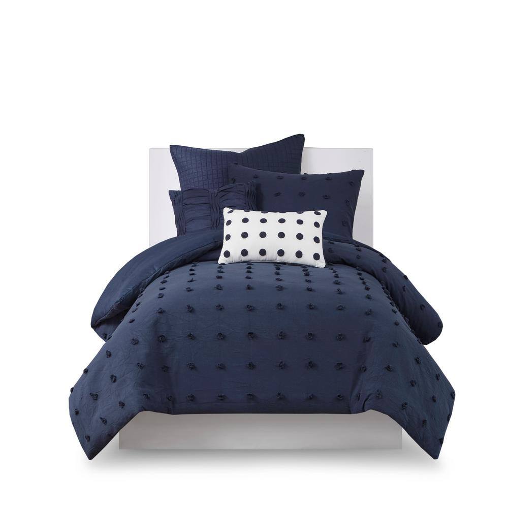 Urban Habitat Maize 5Piece Navy Cotton Twin/Twin XL Comforter Set UH102261 The Home Depot