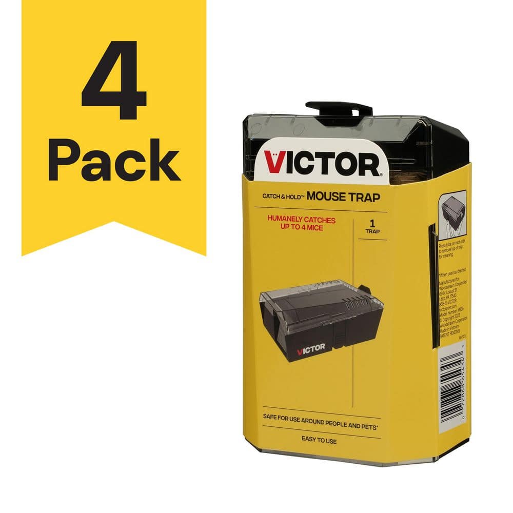 Victor Indoor/Outdoor Multi-Catch Mouse Trap (4-Pack) M335-4HDVB