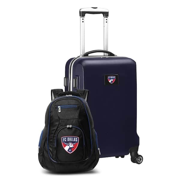 Mojo FC Dallas 21 in. Deluxe 2-Piece Backpack and Carry-on Set- Navy