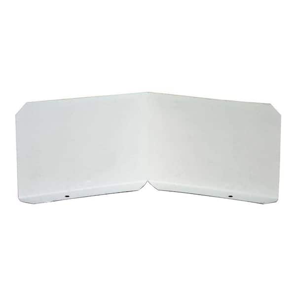 0.75 in. K-Style Gutter Aluminum Gutter Guard Splash Shield (2-Pack)