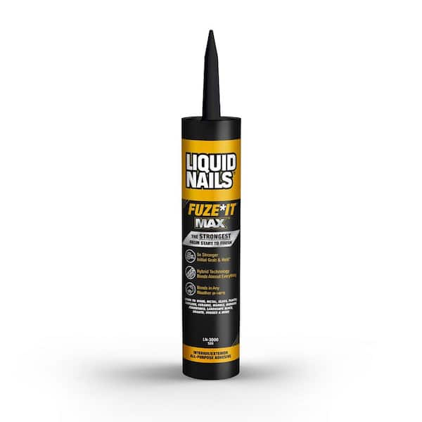 Liquid Nails 9 oz. Fuze It Max Interior/Exterior All Surface Construction Adhesive (4-Pack)