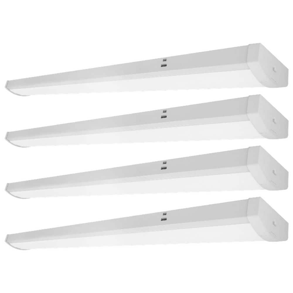 30/40/50-Watt 40/64/96-Watt Equivalent Integrated LED White 48 in. Wraparound Light 3500/4000/5000K (4-Pack) price history on PriceWatchPro