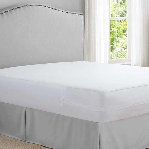 All-In-One Easy Care Polyester  Bed Bug Blocker Queen Mattress Protector