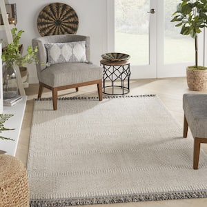 Paxton Taupe 5 ft. x 8 ft. Geometric Contemporary Area Rug