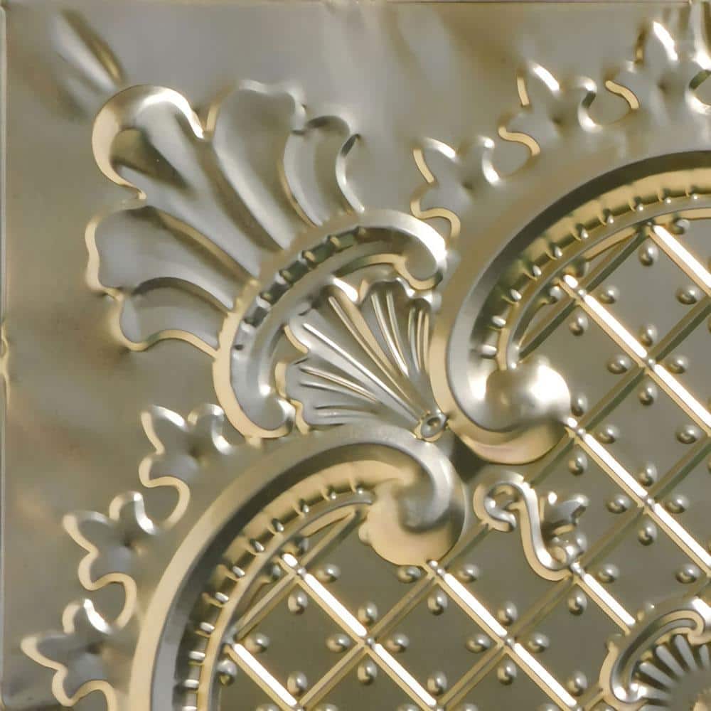 Take Home Sample - Majestic Gold Nugget 1 ft. x 1 ft. Decorative Tin Style Nail Up Ceiling Tile (1 sq. ft./Case) price history on PriceWatchPro