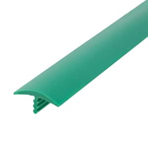 3/4 in. Light Green Flexible Polyethylene Center Barb Hobbyist Pack Bumper Tee Moulding Edging 25 ft. long Coil